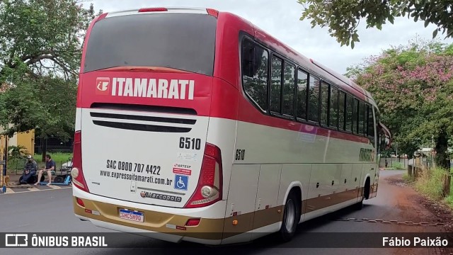 Expresso Itamarati 6510 na cidade de Ribeirão Preto, São Paulo, Brasil, por Fábio Paixão. Número da foto: #12369895.