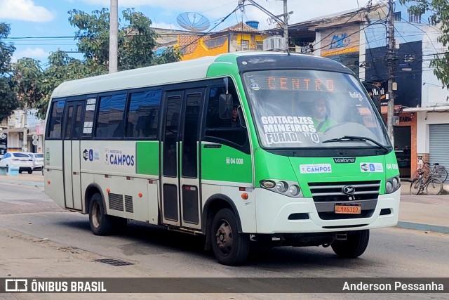 Transporte Complementar de Campos dos Goytacazes 04 008 na cidade de Campos dos Goytacazes, Rio de Janeiro, Brasil, por Anderson Pessanha. Número da foto: #12370135.