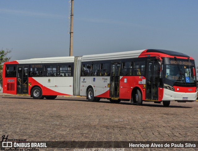 Itajaí Transportes Coletivos 2081 na cidade de Campinas, São Paulo, Brasil, por Henrique Alves de Paula Silva. Número da foto: #12372180.