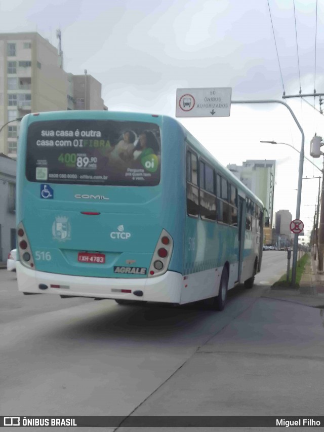Viação Nossa Senhora Conquistadora 516 na cidade de Pelotas, Rio Grande do Sul, Brasil, por Miguel Filho. Número da foto: #12370481.