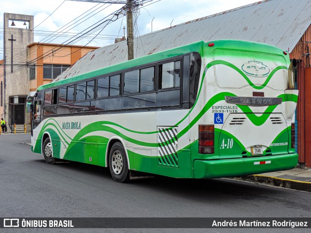 Autotransportes Mata Irola A-10 na cidade de Cartago, Cartago, Costa Rica, por Andrés Martínez Rodríguez. Número da foto: #12303765.