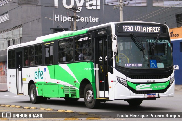 Viação Elite RJ 176.056 na cidade de Volta Redonda, Rio de Janeiro, Brasil, por Paulo Henrique Pereira Borges. Número da foto: #12302749.