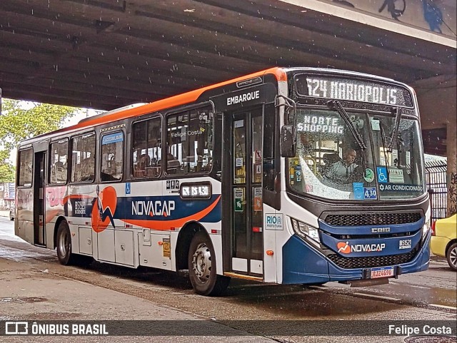 Viação Novacap B51521 na cidade de Rio de Janeiro, Rio de Janeiro, Brasil, por Felipe Costa. Número da foto: #12303259.