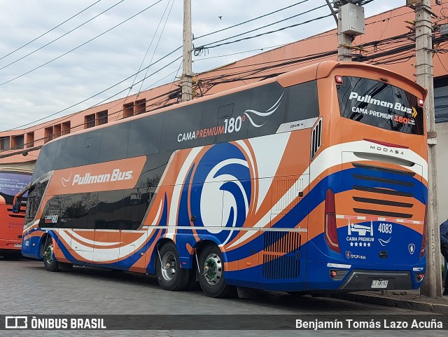Pullman Bus 4083 na cidade de Estación Central, Santiago, Metropolitana de Santiago, Chile, por Benjamín Tomás Lazo Acuña. Número da foto: #12304974.