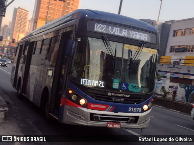 Viação Osasco 21.970 na cidade de Osasco, São Paulo, Brasil, por Rafael Lopes de Oliveira. Número da foto: #12302212.