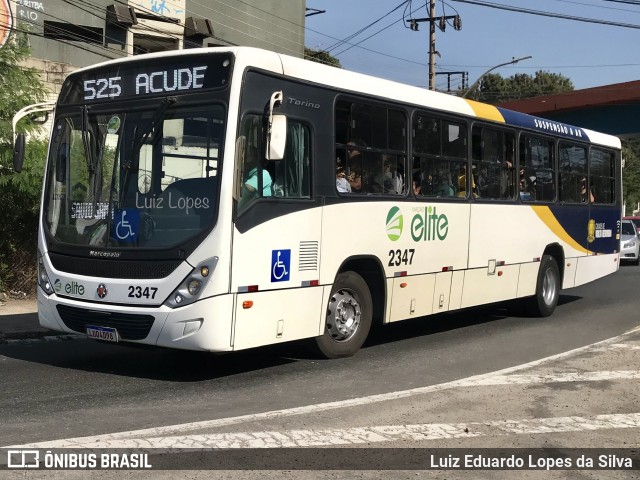 Viação Elite 2347 na cidade de Volta Redonda, Rio de Janeiro, Brasil, por Luiz Eduardo Lopes da Silva. Número da foto: #12302147.