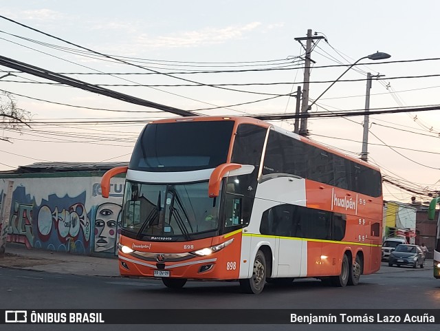 Buses Hualpén 898 na cidade de Estación Central, Santiago, Metropolitana de Santiago, Chile, por Benjamín Tomás Lazo Acuña. Número da foto: #12304838.