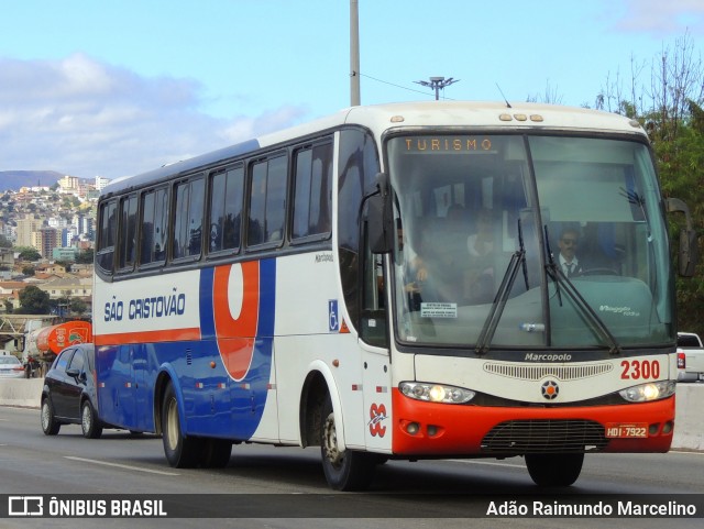 Viação São Cristóvão 2300 na cidade de Belo Horizonte, Minas Gerais, Brasil, por Adão Raimundo Marcelino. Número da foto: #12303114.