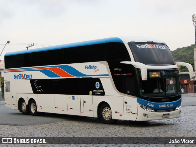 VUSC - Viação União Santa Cruz 4240 na cidade de Balneário Camboriú, Santa Catarina, Brasil, por João Victor. Número da foto: #12304591.