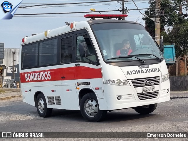 Marcopolo 9557 na cidade de Caxias do Sul, Rio Grande do Sul, Brasil, por Emerson Dorneles. Número da foto: #12302800.