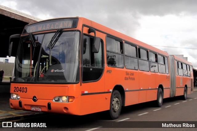 Auto Viação São José dos Pinhais 20403 na cidade de São José dos Pinhais, Paraná, Brasil, por Matheus Ribas. Número da foto: #12304085.