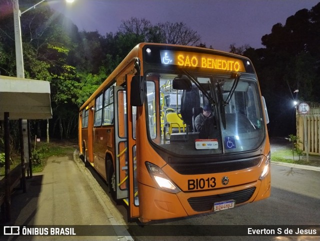 Transporte Coletivo Glória BI013 na cidade de Curitiba, Paraná, Brasil, por Everton S de Jesus. Número da foto: #12303818.