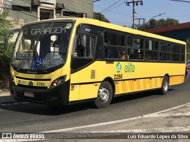 Viação Elite 2286 na cidade de Volta Redonda, Rio de Janeiro, Brasil, por Luiz Eduardo Lopes da Silva. Número da foto: #12302145.