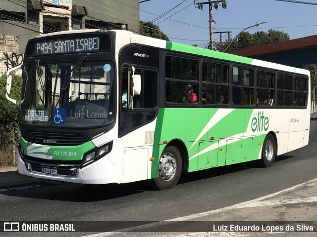 Viação Elite RJ 176.044 na cidade de Volta Redonda, Rio de Janeiro, Brasil, por Luiz Eduardo Lopes da Silva. Número da foto: #12302137.