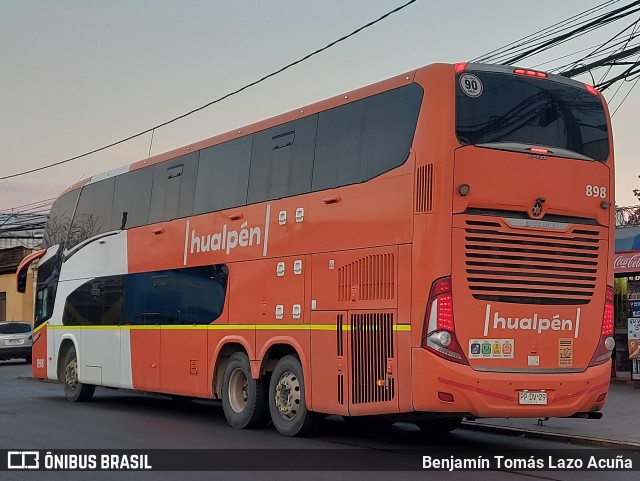 Buses Hualpén 898 na cidade de Estación Central, Santiago, Metropolitana de Santiago, Chile, por Benjamín Tomás Lazo Acuña. Número da foto: #12304842.