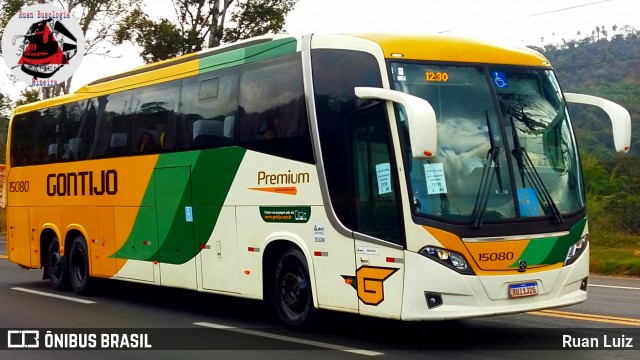 Empresa Gontijo de Transportes 15080 na cidade de Santa Luzia, Minas Gerais, Brasil, por Ruan Luiz. Número da foto: #12302181.