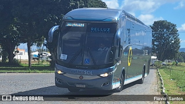 Viação Cidade Sol 8760 na cidade de Cruz das Almas, Bahia, Brasil, por Flávio  Santos. Número da foto: #12302572.