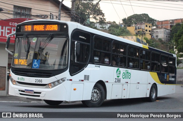 Viação Elite 2366 na cidade de Volta Redonda, Rio de Janeiro, Brasil, por Paulo Henrique Pereira Borges. Número da foto: #12302732.