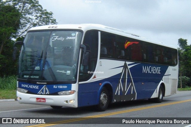Rápido Macaense RJ 150.101 na cidade de Barra do Piraí, Rio de Janeiro, Brasil, por Paulo Henrique Pereira Borges. Número da foto: #12302702.