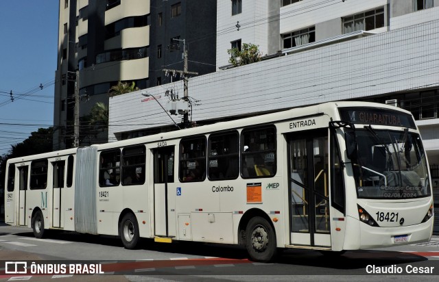 Viação Santo Ângelo 18421 na cidade de Curitiba, Paraná, Brasil, por Claudio Cesar. Número da foto: #12304855.