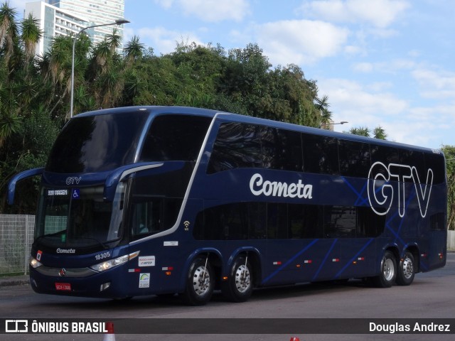 Viação Cometa 18305 na cidade de Curitiba, Paraná, Brasil, por Douglas Andrez. Número da foto: #12302436.