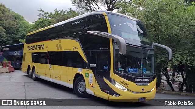 Viação Nova Itapemirim 40356 na cidade de São Paulo, São Paulo, Brasil, por Fábio Paixão. Número da foto: #12303887.
