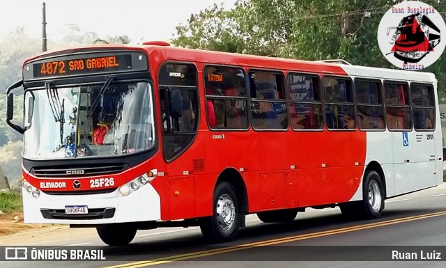 Companhia Coordenadas de Transportes 25F26 na cidade de Santa Luzia, Minas Gerais, Brasil, por Ruan Luiz. Número da foto: #12302188.