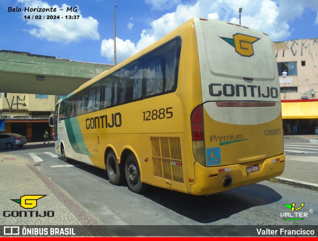 Empresa Gontijo de Transportes 12885 na cidade de Belo Horizonte, Minas Gerais, Brasil, por Valter Francisco. Número da foto: #12306570.