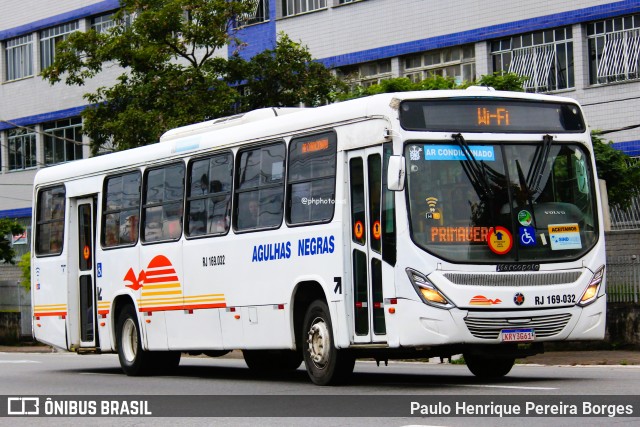 Viação Agulhas Negras RJ 169.032 na cidade de Volta Redonda, Rio de Janeiro, Brasil, por Paulo Henrique Pereira Borges. Número da foto: #12307381.