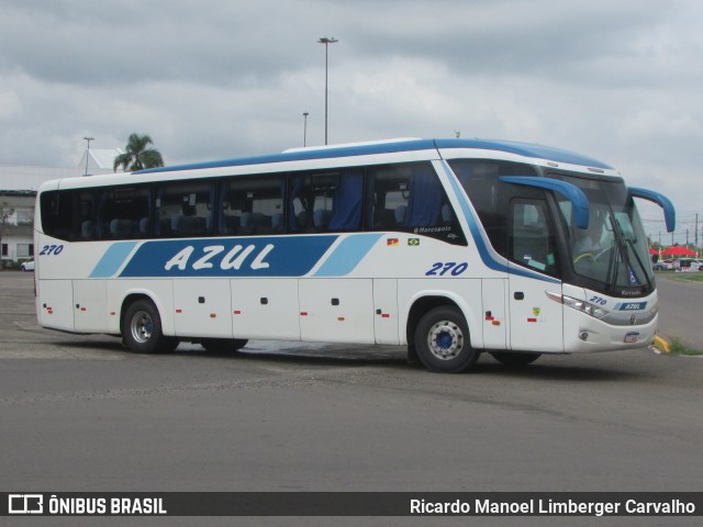 Expresso Azul 270 na cidade de Santa Cruz do Sul, Rio Grande do Sul, Brasil, por Ricardo Manoel Limberger Carvalho. Número da foto: #12305791.