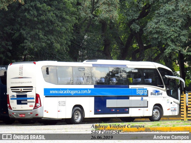 Auto Viação Bragança 18.028 na cidade de São Paulo, São Paulo, Brasil, por Andrew Campos. Número da foto: #12307624.