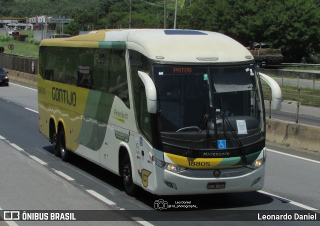 Empresa Gontijo de Transportes 18805 na cidade de Aparecida, São Paulo, Brasil, por Leonardo Daniel. Número da foto: #12306898.