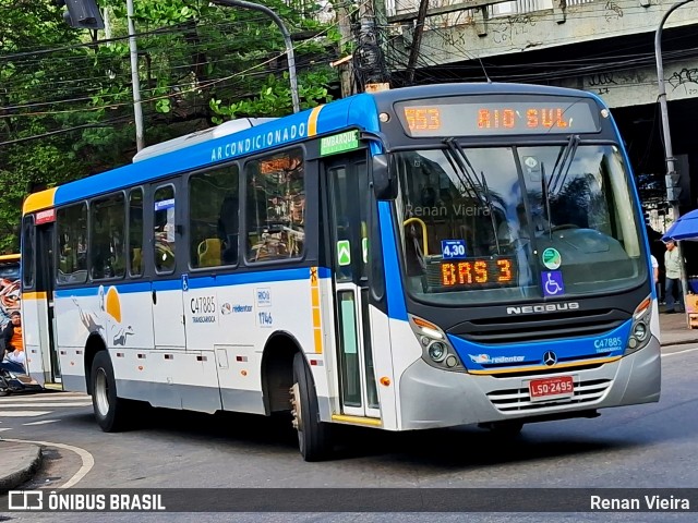 Viação Redentor C47885 na cidade de Rio de Janeiro, Rio de Janeiro, Brasil, por Renan Vieira. Número da foto: #12307119.