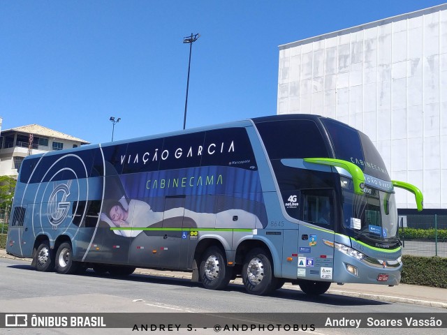Viação Garcia 8645 na cidade de Balneário Camboriú, Santa Catarina, Brasil, por Andrey  Soares Vassão. Número da foto: #12306150.
