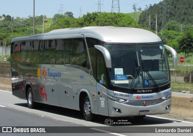 Rio Transportes e Turismo 9998 na cidade de Aparecida, São Paulo, Brasil, por Leonardo Daniel. Número da foto: #12306907.