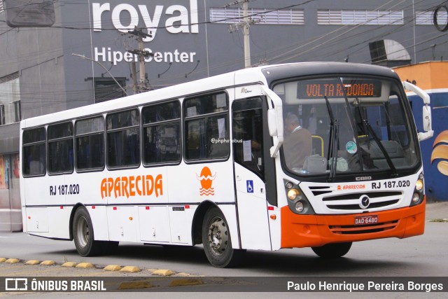 VINSAL - Viação Nossa Senhora Aparecida RJ 187.020 na cidade de Volta Redonda, Rio de Janeiro, Brasil, por Paulo Henrique Pereira Borges. Número da foto: #12307428.
