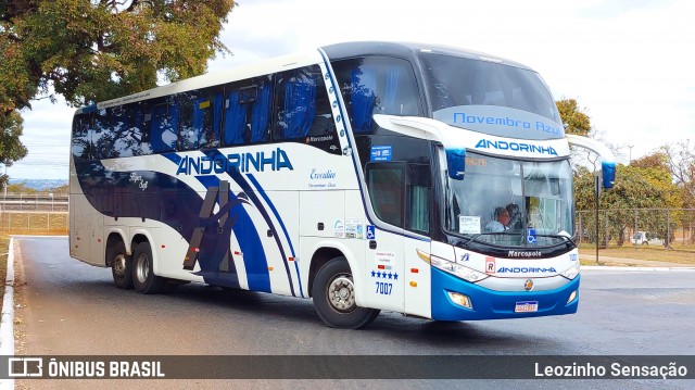 Empresa de Transportes Andorinha 7007 na cidade de Brasília, Distrito Federal, Brasil, por Leozinho Sensação. Número da foto: #12306916.