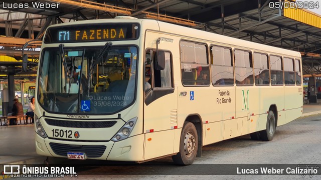 Leblon Transporte de Passageiros 15012 na cidade de Fazenda Rio Grande, Paraná, Brasil, por Lucas Weber Calizario. Número da foto: #12310053.