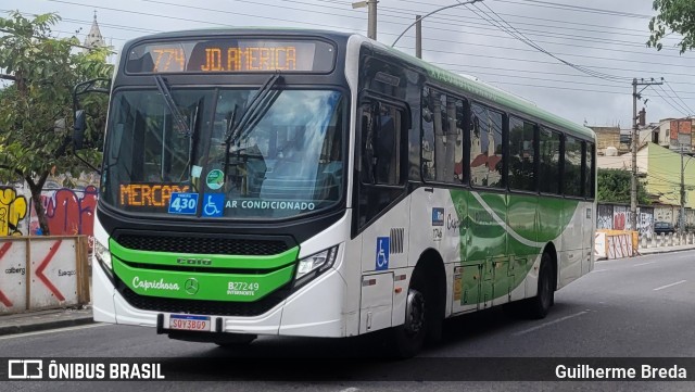 Caprichosa Auto Ônibus B27249 na cidade de Rio de Janeiro, Rio de Janeiro, Brasil, por Guilherme Breda. Número da foto: #12309816.
