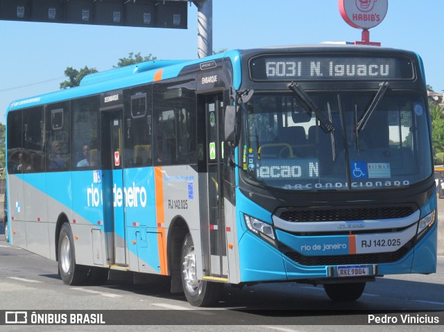 Expresso Rio de Janeiro RJ 142.025 na cidade de Nova Iguaçu, Rio de Janeiro, Brasil, por Pedro Vinicius. Número da foto: #12308974.