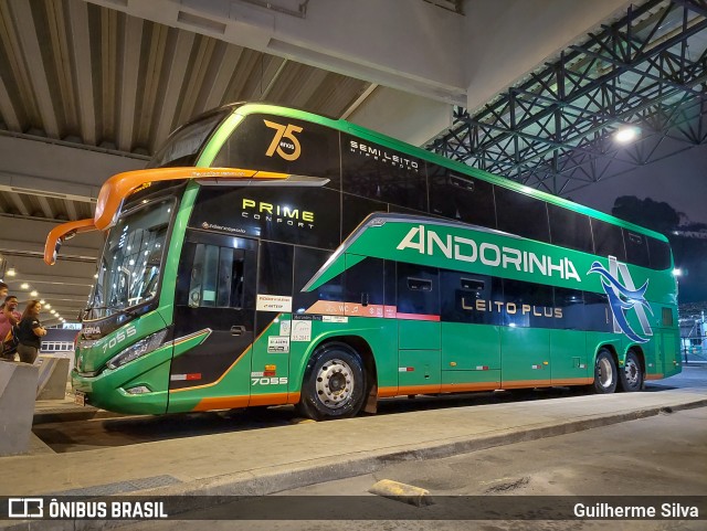 Empresa de Transportes Andorinha 7055 na cidade de Santos, São Paulo, Brasil, por Guilherme Silva. Número da foto: #12307850.