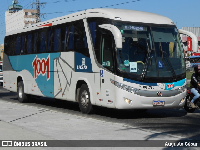 Auto Viação 1001 RJ 108.750 na cidade de Nova Iguaçu, Rio de Janeiro, Brasil, por Augusto César. Número da foto: #12307955.