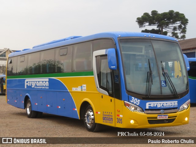 Fergramon Transportes 305 na cidade de Curitiba, Paraná, Brasil, por Paulo Roberto Chulis. Número da foto: #12309478.
