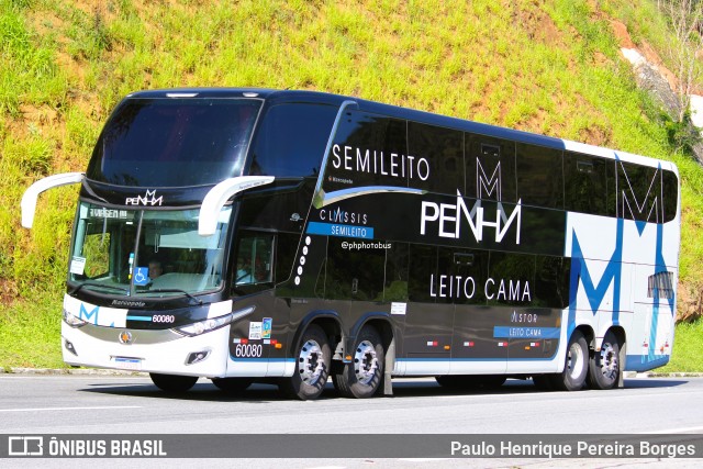 Empresa de Ônibus Nossa Senhora da Penha 60080 na cidade de Piraí, Rio de Janeiro, Brasil, por Paulo Henrique Pereira Borges. Número da foto: #12309487.