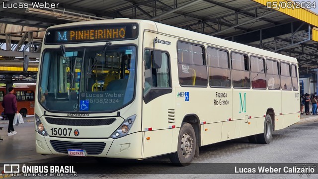 Leblon Transporte de Passageiros 15007 na cidade de Fazenda Rio Grande, Paraná, Brasil, por Lucas Weber Calizario. Número da foto: #12310044.