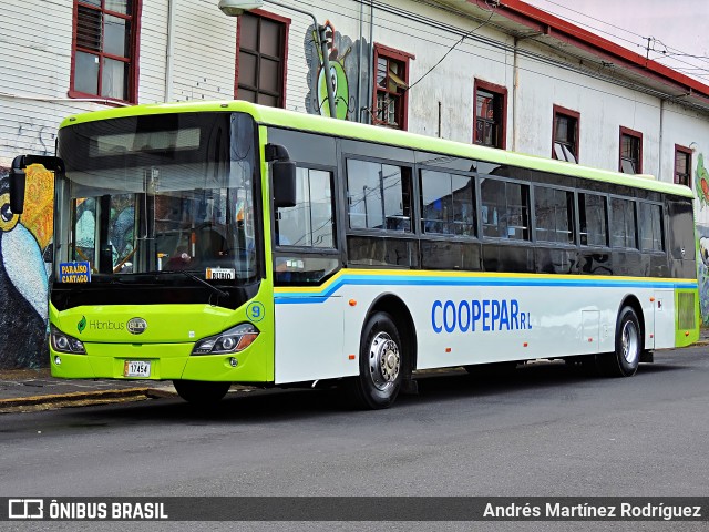 Coopepar RL 09 na cidade de Cartago, Cartago, Costa Rica, por Andrés Martínez Rodríguez. Número da foto: #12309818.