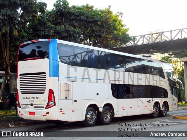 Auto Viação Catarinense 3505 na cidade de São Paulo, São Paulo, Brasil, por Andrew Campos. Número da foto: #12309825.