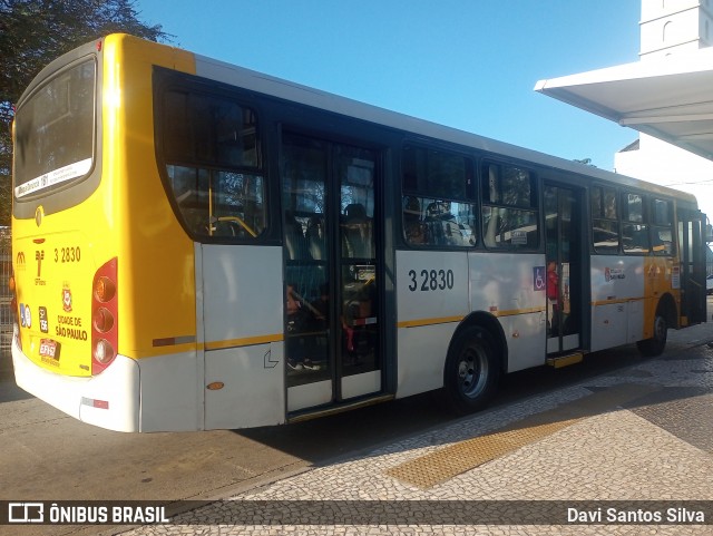 Viação Metrópole Paulista - Zona Leste 3 2830 na cidade de São Paulo, São Paulo, Brasil, por Davi Santos Silva. Número da foto: #12308403.