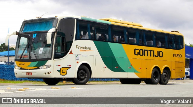 Empresa Gontijo de Transportes 14290 na cidade de São Paulo, São Paulo, Brasil, por Vagner Valani. Número da foto: #12309679.