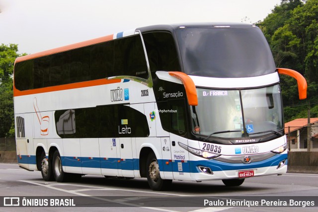 Expresso União 20035 na cidade de Piraí, Rio de Janeiro, Brasil, por Paulo Henrique Pereira Borges. Número da foto: #12309464.